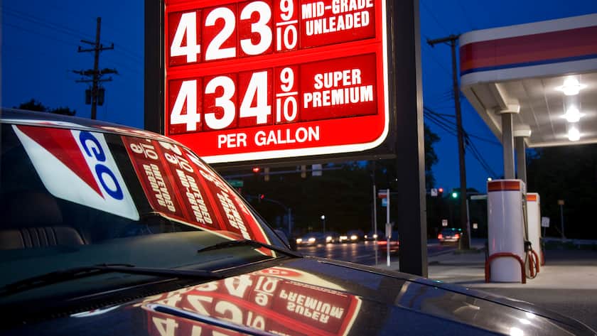 Eine Tankstelle in den USA