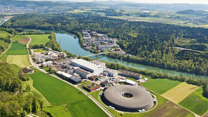 Luftaufnahme des Paul Scherrer Instituts
