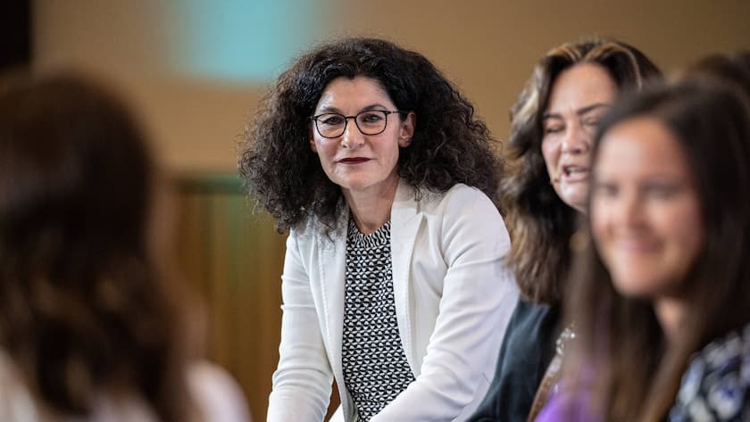Tina Müller noch in der Rolle als Geschäftsführerin bei Douglas: Heute ist sie die CEO von Weleda.