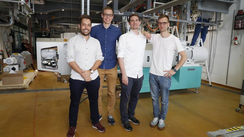 Die Gründer von Planted in einer Reihe