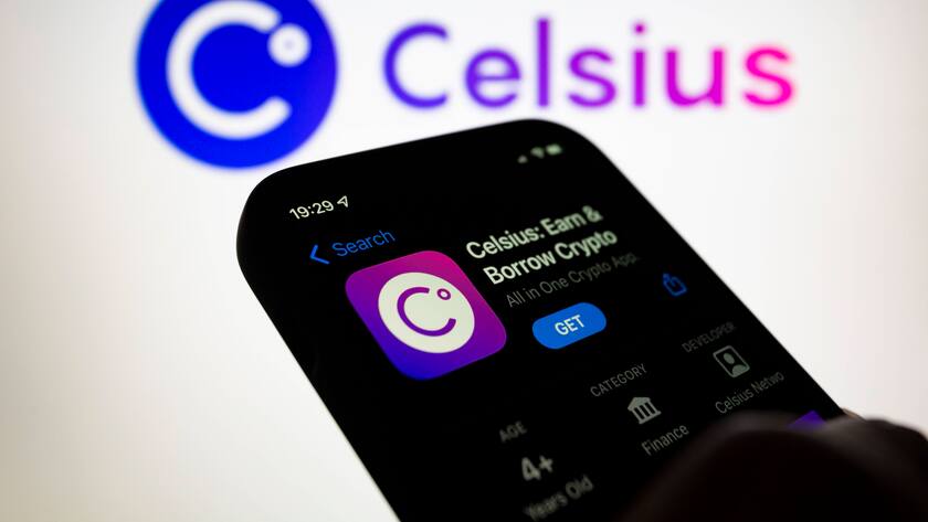 Die Celsius App auf einem Smartphone.