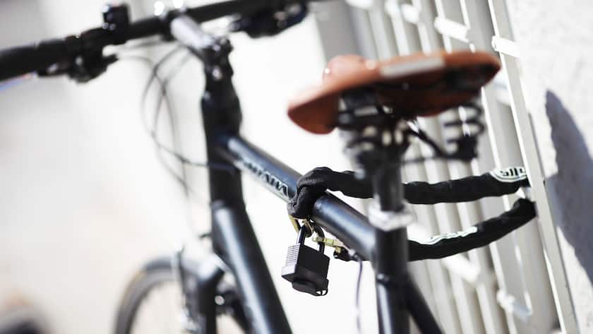 Fahrradschloss am Velo