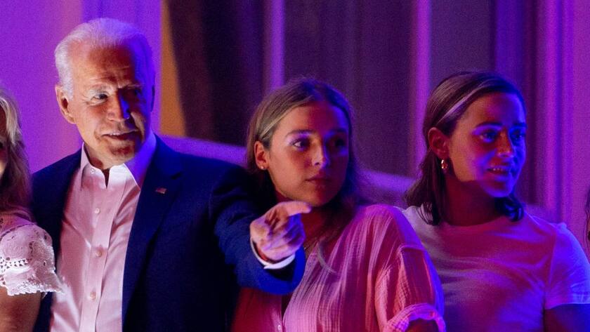 Joe Biden mit Enkelinnen Finnegan und Naomi