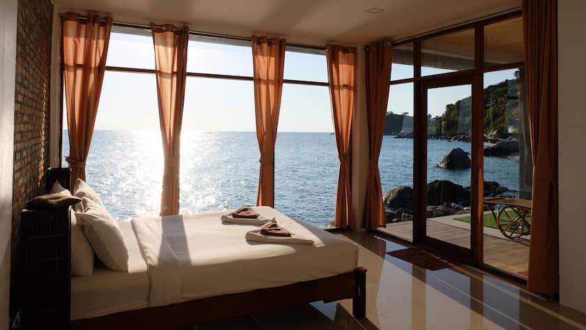 Zimmer mit Aussicht: Hotel auf der Thailändischen Insel Ko Pha-ngan