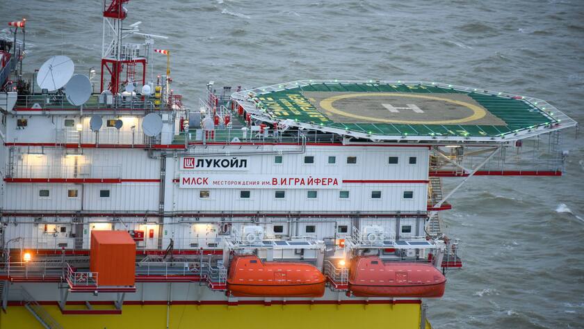 Lukoil oil platforms RUSSIA
