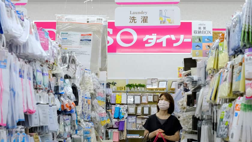 Daiso 100-Yen-Laden in Tokio: Für Japans Konsumenten wird es hart.
