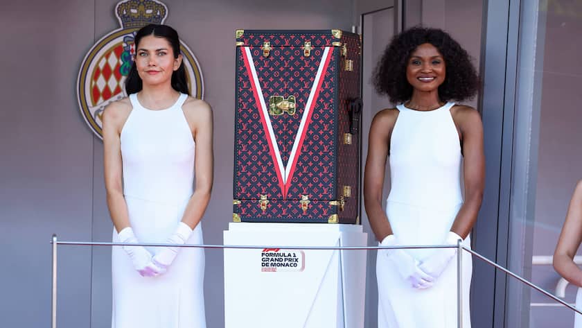 The Louis Vuitton case on the podium during the Formula 1 Grand Prix de Monaco 2024, 8th round of the 2024 Formula One World Championship, WM, Weltmeisterschaft from May 23 to 26, 2024 on the Circuit de Monaco, in Monaco - F1 - MONACO GRAND PRIX 2024 DPPI/Panoramic PUBLICATIONxNOTxINxFRAxBEL 240526_R08_MONACO_DP_FGOO3323