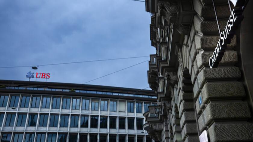 Credit Suisse Hauptsitz und UBS Hauptsitz Paradeplatz Zürich