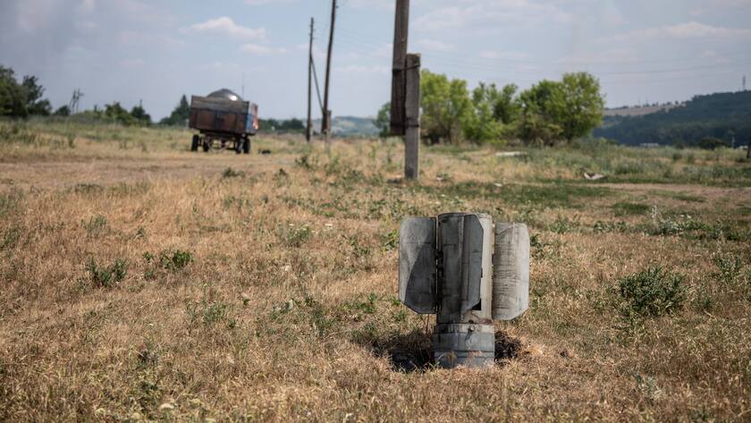 Rakete in einem Feld in der Ukraine: Der Krieg bedroht die globale Nahrungsversorgung.