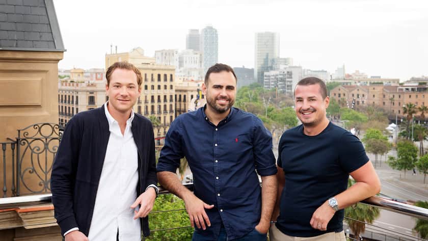 Wefox-Gründer Fabian Wesemann, CFO Julian Teicke, CEO Dario Fazlic