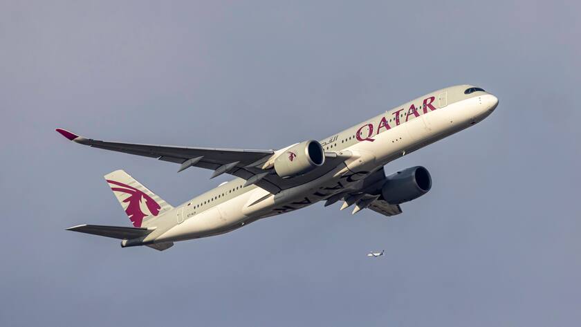 Frankfurt Airport, QATAR AIRWAYS, AIRBUS A350
