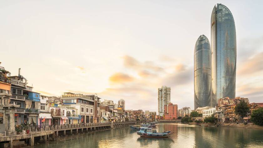Shimao Strait Building in Xiamen, China