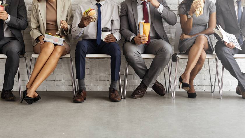 Angestellte beim Lunch: Der Business-Talk im Restaurant wird immer weniger beliebt.