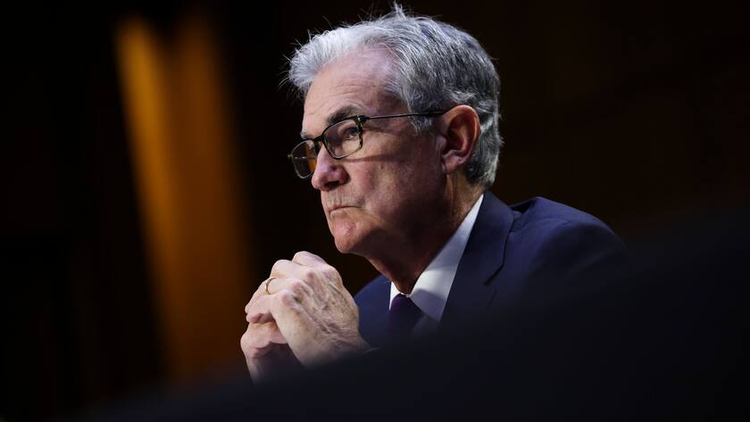 Leichte Panik bei Tech-Aktien: Dafür gibt es gute Gründe 210929 -- WASHINGTON, Sept. 29, 2021 -- U.S. Federal Reserve Chairman Jerome Powell testifies at a hearing before the Senate Banking Committee in Washington, D.C., the United States, Sept. 28, 2021. Powell said on Tuesday that inflation pressures could last longer than expected amid supply bottlenecks.  U.S.-WASHINGTON, D.C.-FEDERAL RESERVE CHAIRMAN-HEARING KevinxDietsch/PoolxviaxXinhua PUBLICATIONxNOTxINxCHN