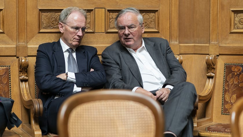 Hans-Ulrich Bigler (FDP, ZH) und Jean-François Rime (SVP, FR)