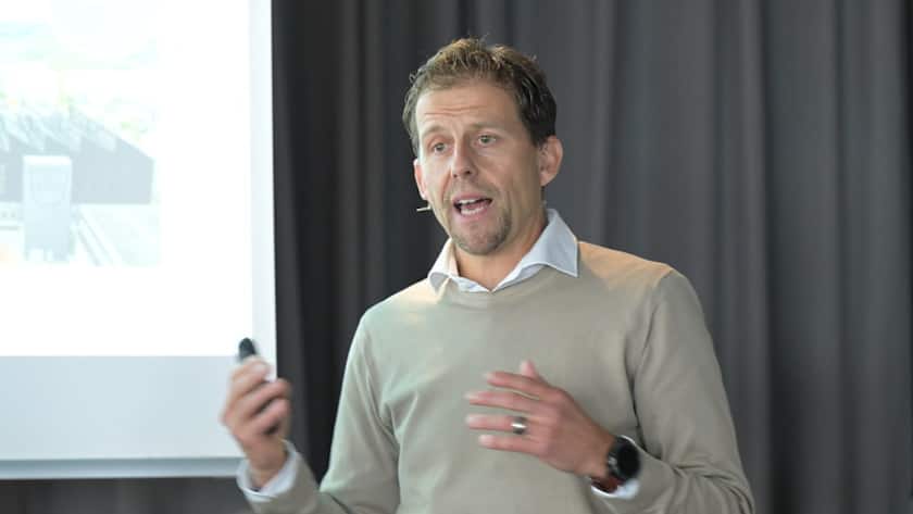 Marcel Niederberger erläutert die Nachhaltigkeits-Massnahmen von V-Zug.