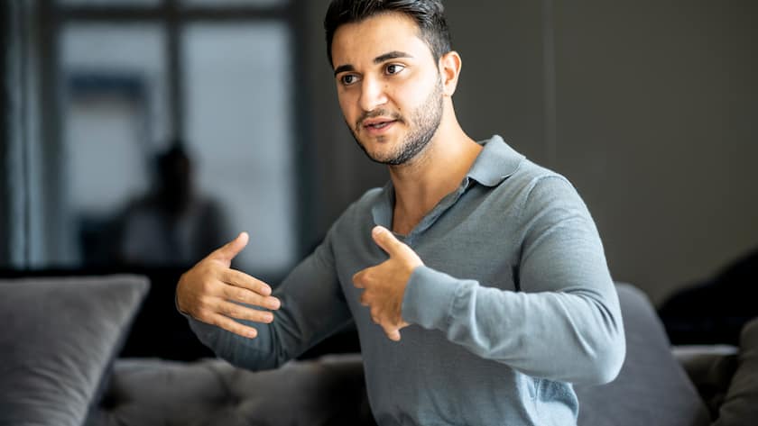 Dadvan Yousuf, Bitcoin-Millinär und CEO seiner eigenen Stiftung, der Dohrnii-Foundation, am 21.07.2021 in Zürich.