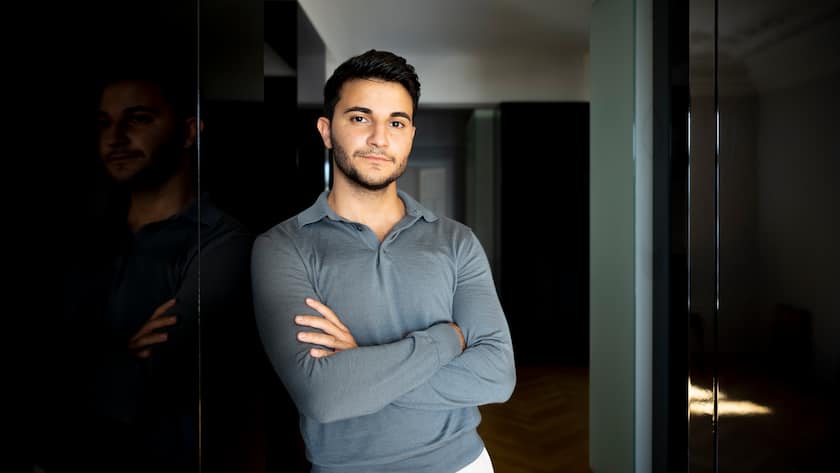 Dadvan Yousuf, Bitcoin-Millinär und CEO seiner eigenen Stiftung, der Dohrnii-Foundation, am 21.07.2021 in Zürich.