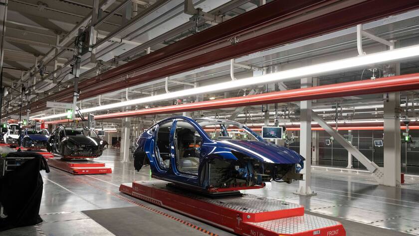 Tesla-Fabrik in Texas: China-Chef Tom Zhu ist auf Inspektion in den USA.