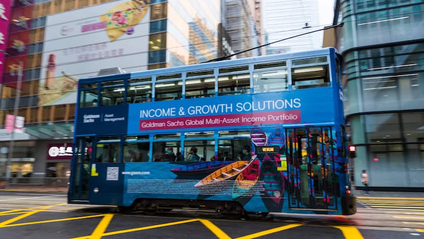 Goldman Sachs in Hongkong.