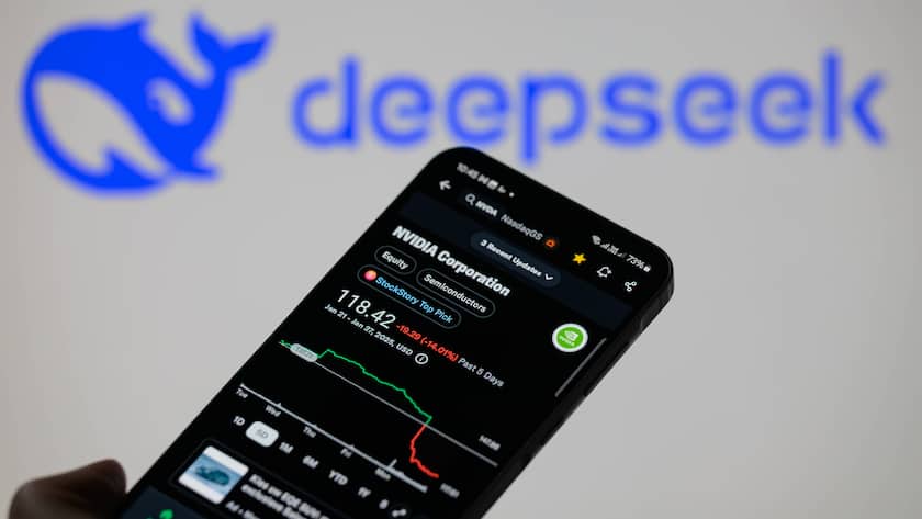 Das US-Halbleiter-Schwergewicht Nvidia verzeichnete wegen Deepseek starke Kursverluste.