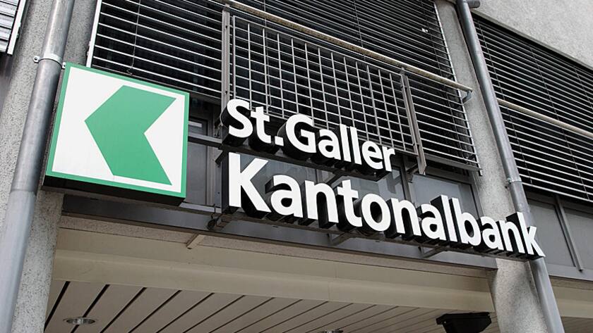 Schriftzug der St. Galler Kantonalbank.