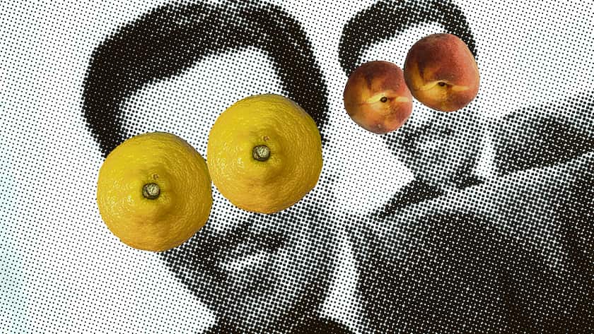 Die wichtigsten Managementtheorien für Führungspersonen Illustration collage Theory of the Lemons