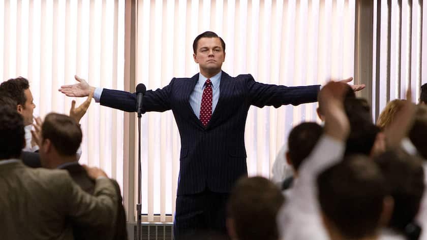 This film image released by Paramount Pictures shows Leonardo DiCaprio as Jordan Belfort in a scene from "The Wolf of Wall Street." (AP Photo/Paramount Pictures and Red Granite Pictures, Mary Cybulski)