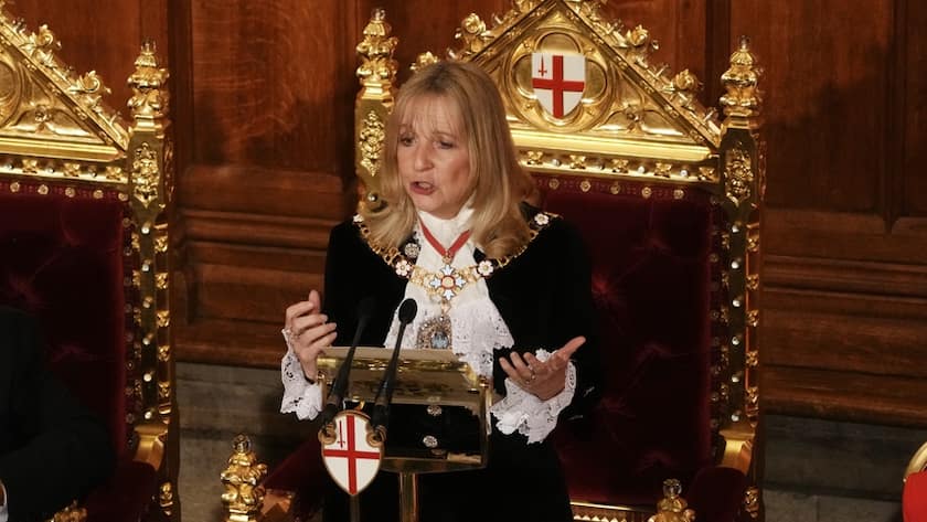 Londons neue Bürgermeisterin Susan Langley anlässlich des Staatsbanketts beim Staatsbesuch des deutschen Bundwespräsidenten Frank-Walter Steinmeier am 4.12.25 in London