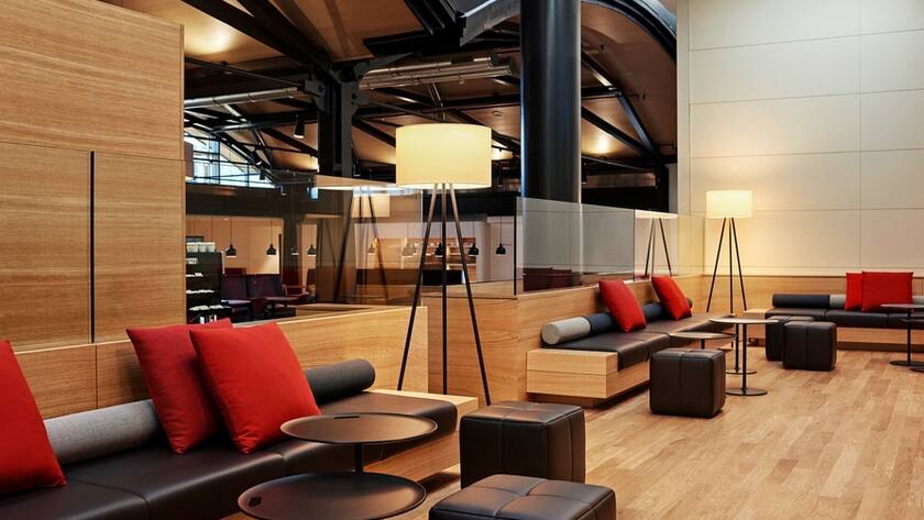 Die Swiss Senator Lounge am Flughafen Zürich.