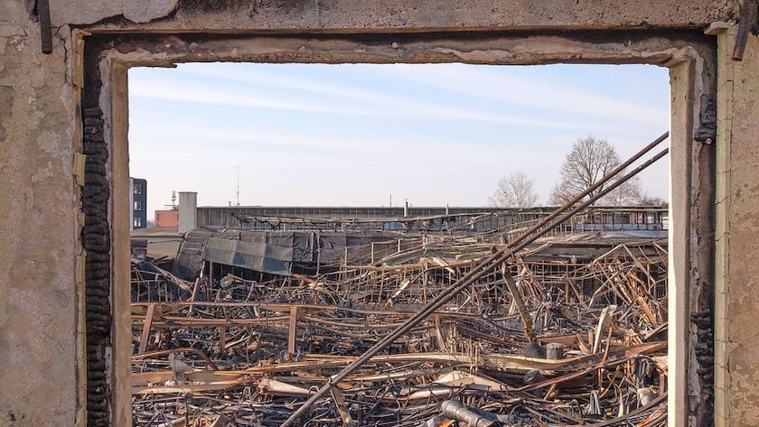 Feuer, das am 3. März 2021