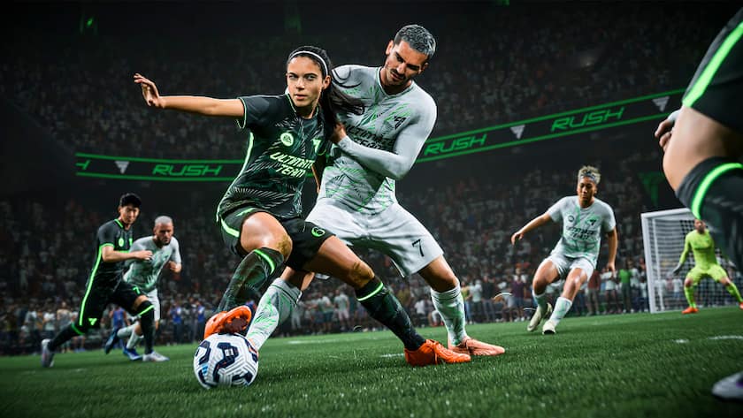 Szene aus EA Sports FC25: Electronic Arts macht auch ohne Fifa gute Geschäfte.