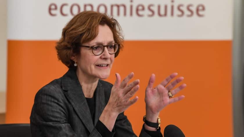 Monika Rühl, Geschäftsleitungsvorsitzende der Gewerkschaft economiesuisse sprach mit der Zeitung «la liberté»