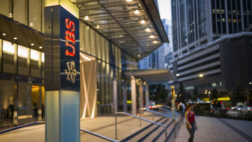 Die FIliale der UBS am One Raffles Quay am Donnerstag, 1. August 2019 in Singapur.