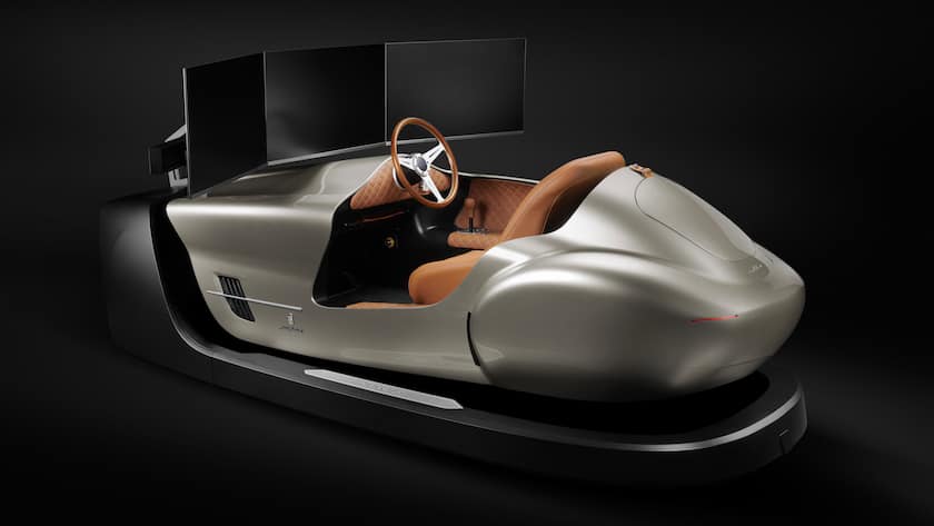 Edles Holz, feines Leder, italienisches Design: Der Rennsimulator «Legende» von Pininfarina