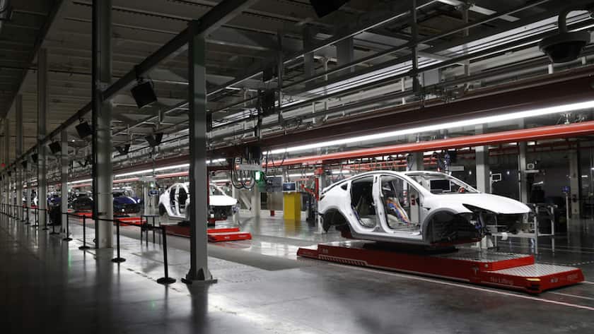 Tesla-Autofabrik in Austin im US-Staat Texas.