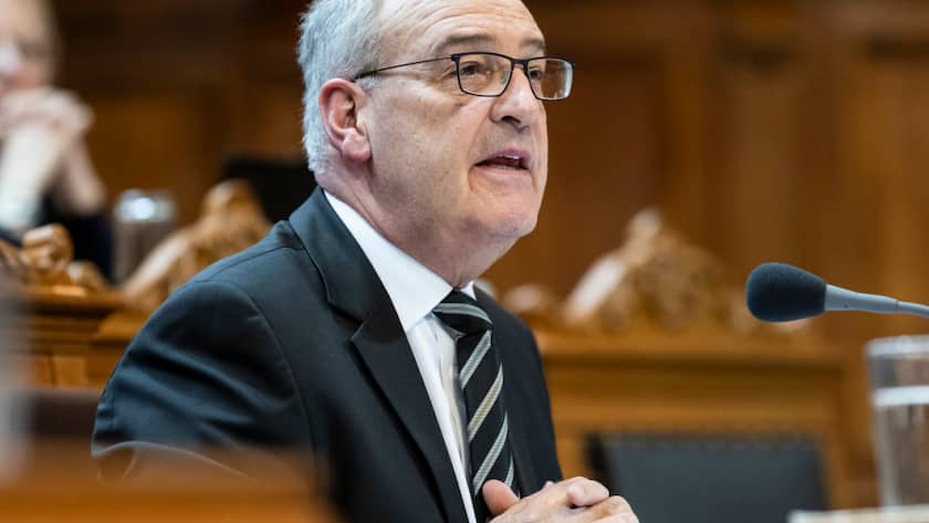 Bundesrat Guy Parmelin hat sich mit dem US-Handelsbeauftragten Jamieson Greer ausgetauscht. (Archivbild)
