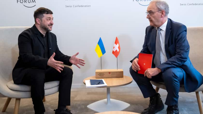 Es war das erste Treffen zwischen Selenskyj und Parmelin am WEF 2026 in Davos.