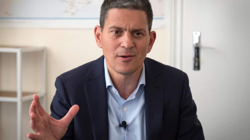 "Bei globalen Fragen gab es in Davos Leerstellen", sagte IRC-Präsident David Miliband der Deutschen Presse-Agentur in Davos. (Archivbild)