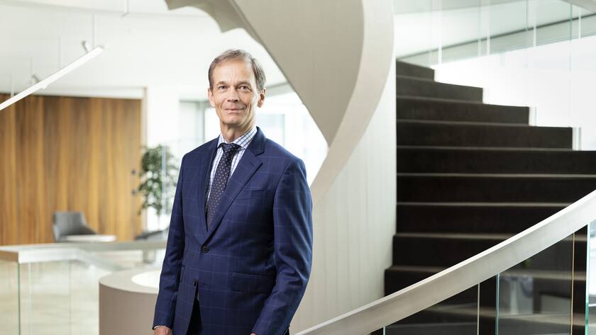 Martin Scholl, CEO Zuercher Kantonalbank portraitiert im Hauptsitz der Zuercher Kantonalbank am 23. Juni 2021 in Zuerich. (KEYSTONE/Gaetan Bally)