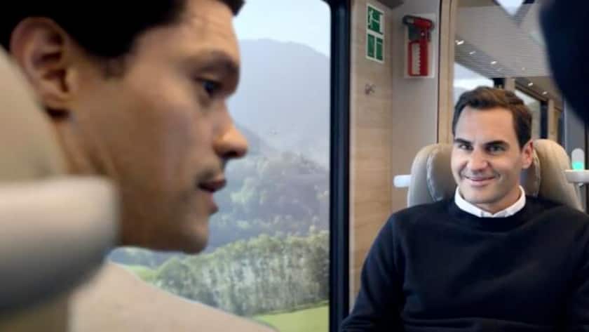 Roger Federer und Trevor Noah im Werbevideo von Schweiz Tourismus