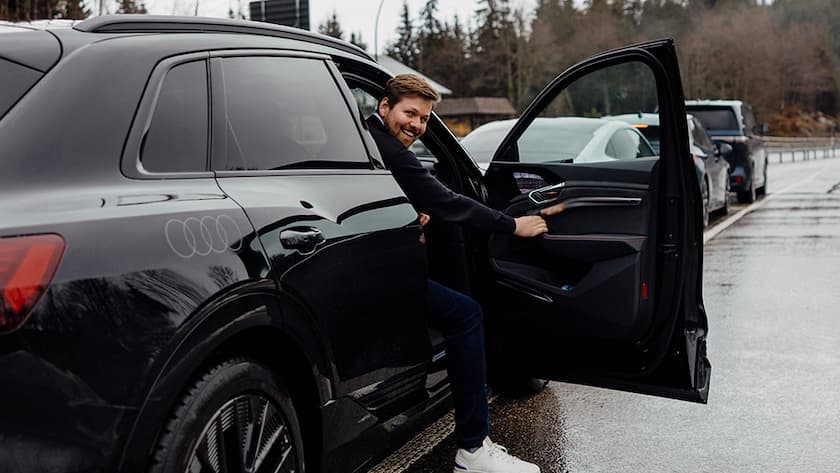 e-Probefahrt von the square