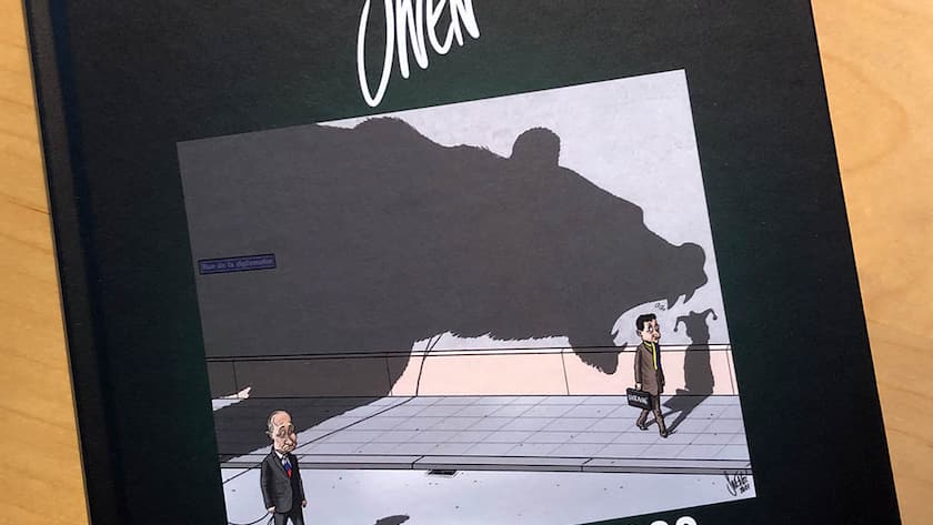 Buchcover des Jahrbuchs der Swen-Karikaturen 2022 von Silvan Wegmann