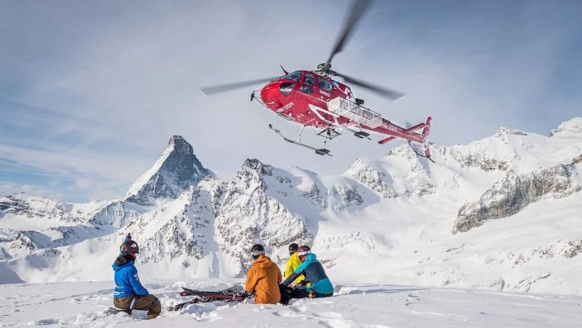 Eine Auswahl für exklusive und luxuriöse Schneetage Heli-Skiing