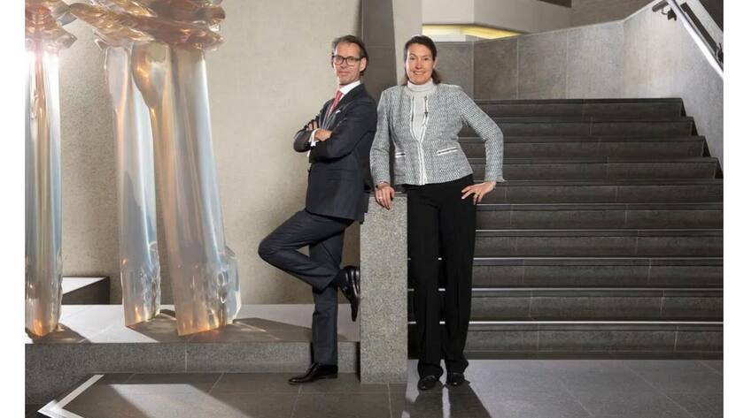 Sie haben die Fusion über die Bühne gebracht: Dimitri de Vreeze und Geraldine Matchett