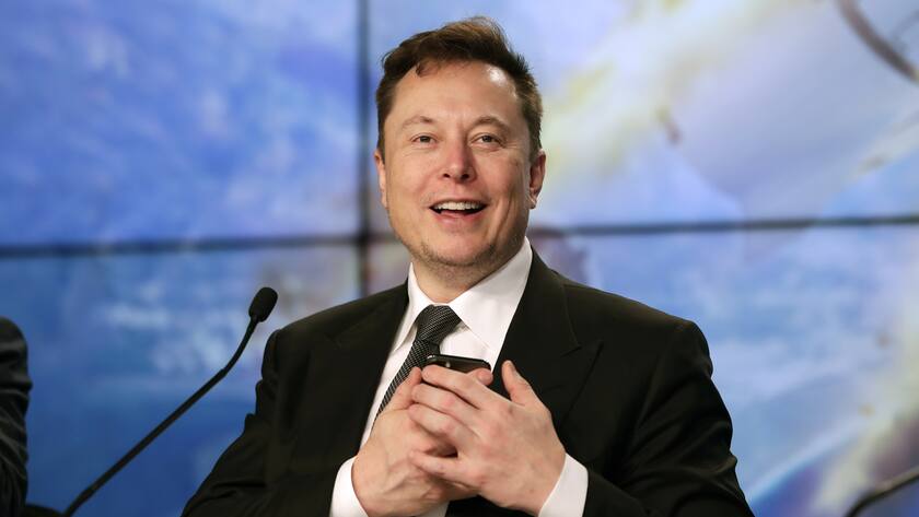 FILE - Elon Musk founder, CEO, and chief engineer/designer of SpaceX speaks during a news conference after a Falcon 9 SpaceX rocket test flight at the Kennedy Space Center in Cape Canaveral, Fla, Jan. 19, 2020. Musk won't be joining Twitter's board of directors as previously announced. The tempestuous billionaire remains Twitter’s largest shareholder. (AP Photo/John Raoux, File)
