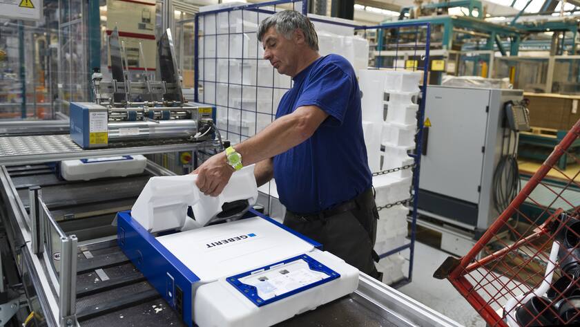 Seit Monatsbeginn hat die Aktie von Geberit ganze 12 Prozent zugelegt.