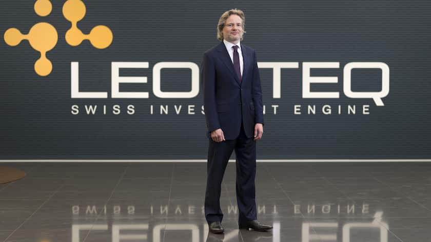 Portrait of Lukas Ruflin, CEO of Leonteq, taken at the company's headquarters in Zurich, Switzerland, on June 18, 2018. (KEYSTONE/Gaetan Bally)Lukas Ruflin, CEO Leonteq, portraitiert am 18. Juni 2018 am Hauptsitz in Zuerich. (KEYSTONE/Gaetan Bally)