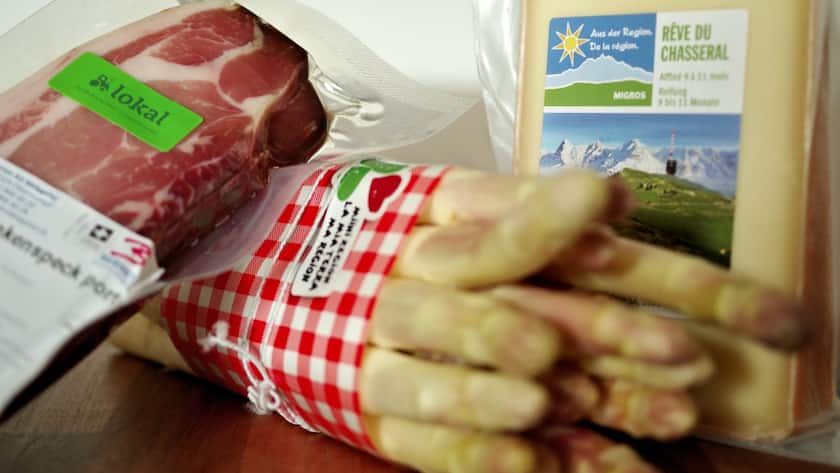 Regional-Labels Schweiz Migros Coop Manor