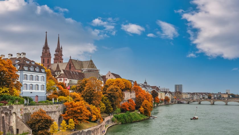 Das sind die Trendquartiere in Basel Blick auf die Altstadt von Basel.